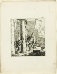 Der blinde Bettler von Lazarillo ausgetrickst