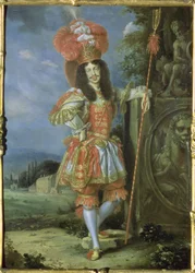 Leopold I. (1640-1705), Heiliger Römischer Kaiser, im Theaterkostüm, verkleidet als Acis aus La Galatea, einer Favola von Antonio Draghi, 1667