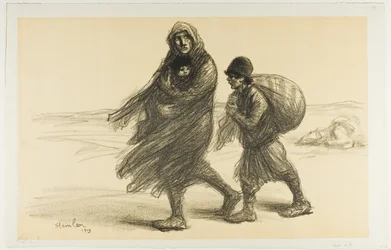 Serbischer Exodus, Tafel einundzwanzig aus Actualités