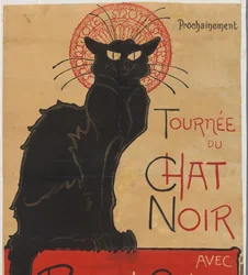 Plakat für das Theatercafé Le Chat Noir in Paris