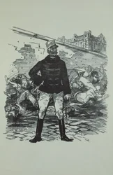 General Gaston Auguste (1830-1909) Marquis de Gallifet, in seiner ganzen Pracht