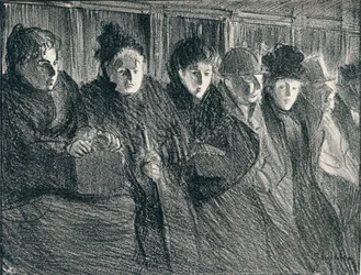 In einem Straßenbahnwagen, 1896, 1898