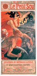 Le Petit Sou, sozialistisches Magazin von Théophile Steinlen, 1900