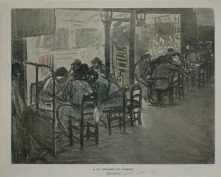 Paris auf der Terrasse eines Cafés