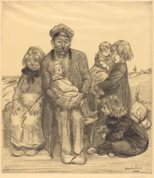 Arme Leute Les pauvres gens, 1914