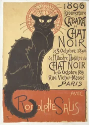Wiedereröffnung des Cabaret du Chat Noir, 1896.