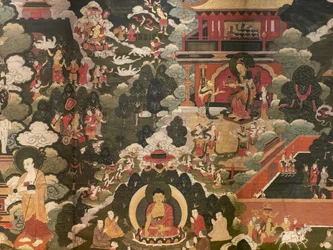 Szenen aus dem Leben des Buddha Shakyamuni