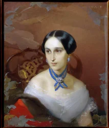 Porträt von Natalia Puschkina Lanskaya (Natalia Nikolajewna Gontscharowa)