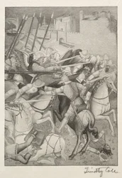 Alte italienische Meister: Schlacht von St. Ephesus gegen die Heiden von Sardinien, 1888-1892