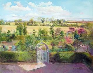 Der Kräutergarten nach der Ernte