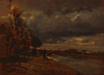 Kanal in Holland, 1885