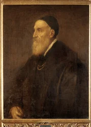 Selbstporträt, kurz vor dem Ausbruch der Pest in Venedig gemalt