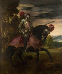 Der Kaiser Karl V. zu Pferd in Mühlberg