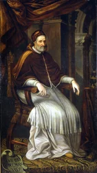 Pius IV (1499 - 1565). Gemälde von Bizzozzero. Mailand, Sammlung des Ca 