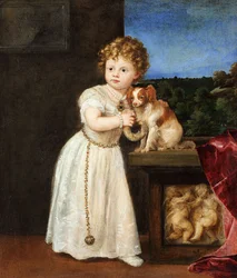 Clarissa Strozzi im Alter von zwei Jahren