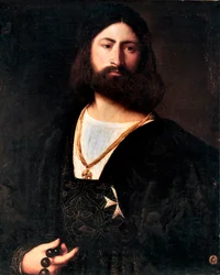 Porträt eines Ritters von Malta von Tiziano Vecellio genannt Tizian