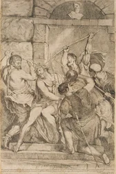 Die Dornenkrönung, gestochen von Luigi Scaramuccia (1616-80), 1675
