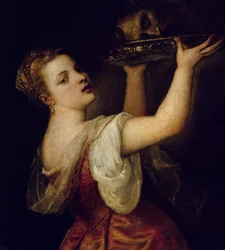 Salome trägt den Kopf von Johannes dem Täufer