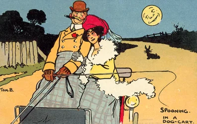 Flirten in einem Hundewagen