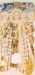 Die heilige Ursula in Herrlichkeit (Detail)