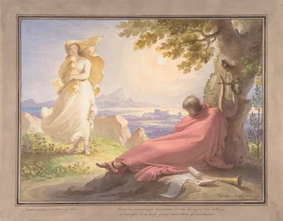 Tasso betrachtet die Schönheit, 1823