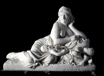 Medea denkt daran, ihre Kinder zu töten