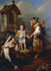 Zigeunerin sagt Felice Peretti, dem zukünftigen Sixtus V., die Zukunft voraus
