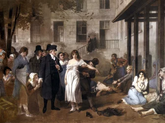 Doktor Philippe Pinel (1745 - 1826) befreit die Geisteskranken von ihren Ketten von Tony Norbert Fleury