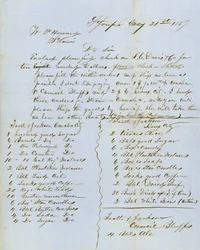 Brief unterzeichnet von Tootle & Jackson, Council Bluffs, an W.P. Howard, St. Louis, 21. Mai 1857