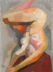 Warme abstrakte Figur