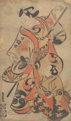 Der Schauspieler Yoshizawa Ayame als Samurai, ca. 1713
