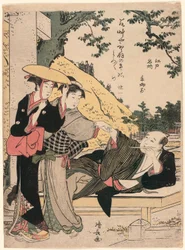 Ushi-no-gozen, aus der Serie "Berühmte Orte von Edo (Edo meisho)"