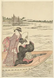 Fähre auf dem Fluss Sumida