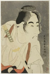 Der Schauspieler Bando Mitsugoro II als Ishii Genzo