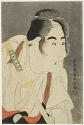Der Schauspieler Bando Mitsugoro II als Ishii Genzo