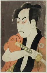 Der Schauspieler Ichikawa Omezo als Diener Ippei