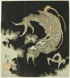 Drache in den Wolken