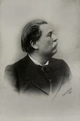 Porträt des französischen Billardspielers Maurice Vignaux