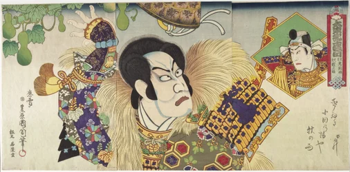 Kawarazaki Gonnosuke als Takechi Mitsuhide und Ichikawa Sadanji als Mashiba Hisayoshi