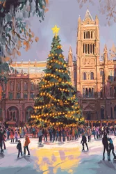 Helle Weihnachtsstadt Nr. 03