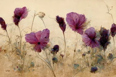 Weiche violette Blüten
