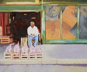 Knoblauchverkauf (San Juan, Argentinien), 2016