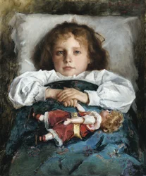 Kind mit einer Puppe, 1912