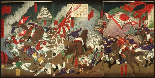 Eine Chronik der Unterwerfung von Kagoshima: Schlacht um die Burg Kumamoto