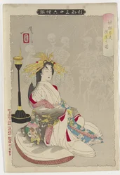Bild von der Erleuchtung der Höllenkurtisane, 1890