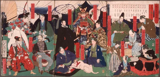 Porträts der Generationen des Tokugawa-Clans