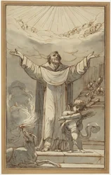 Der heilige Dominikus im Gebet