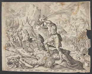 Abner präsentiert David Goliaths Kopf für Saul