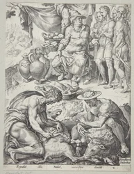 Nabal weigert sich, David Essen zu schicken