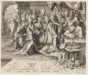 Jezebel verspricht Ahab den Weinberg von Naboth